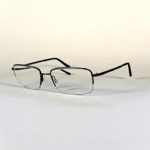 FLEXON Melville 600 001 Eyeglasses Frame Only 55-18-145 Gunmetal Silver Half Rim